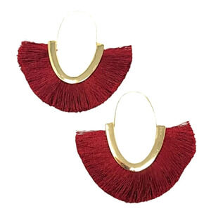 Fringe Bohemian Earrings Pierced